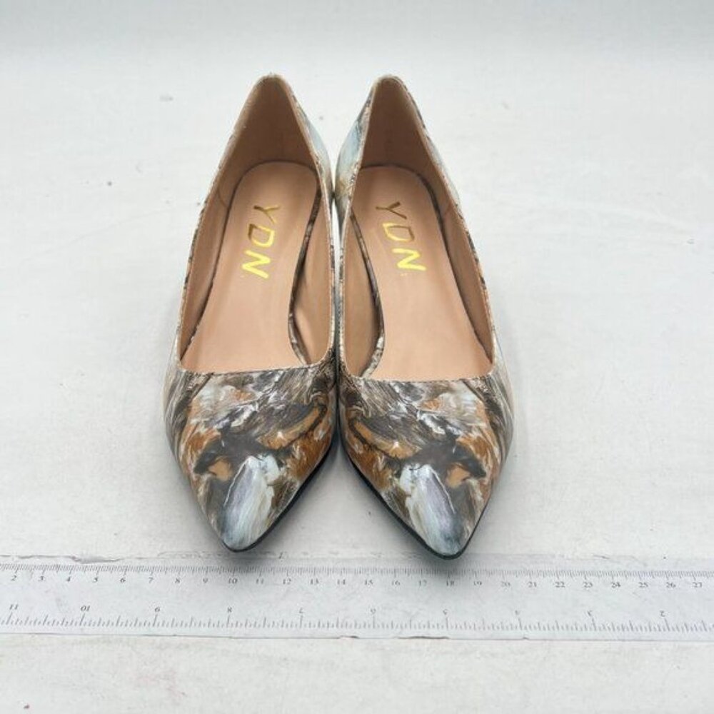 YDN Multicolor Abstract Heels - Picture 2 of 7